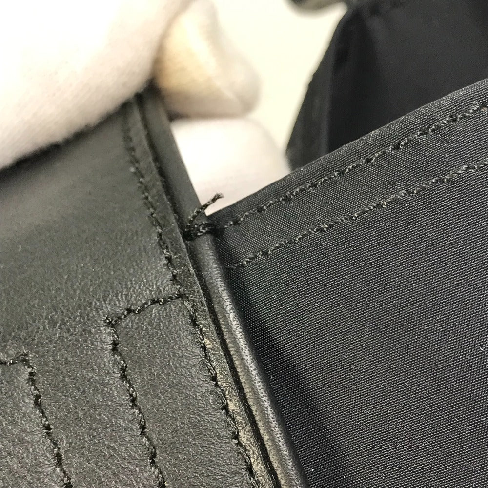 HERMES アカプルコカバスMM ハンドバッグ カバン トートバッグ ナイロン レディース ブラック