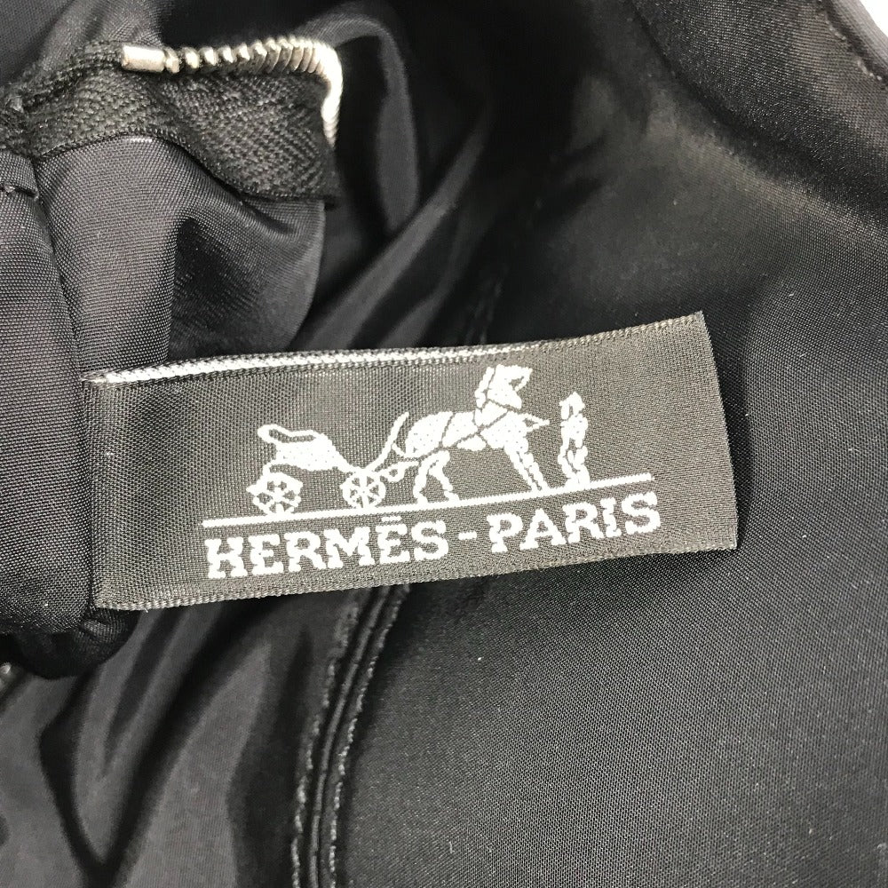 HERMES アカプルコカバスMM ハンドバッグ カバン トートバッグ ナイロン レディース ブラック