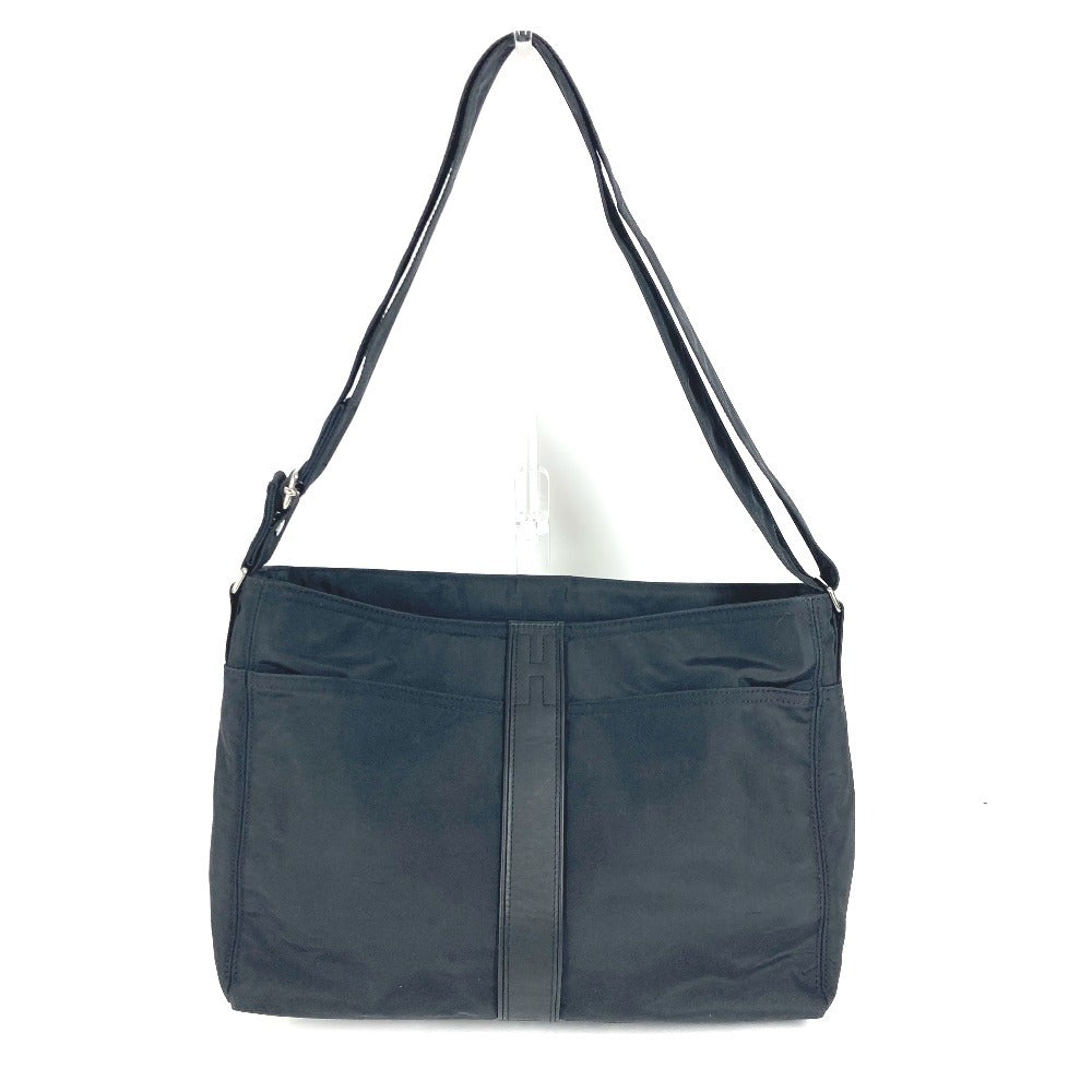 HERMES アカプルコ バサスMM カバン 斜め掛け ショルダーバッグ ナイロン ユニセックス ブラック - brandshop-reference