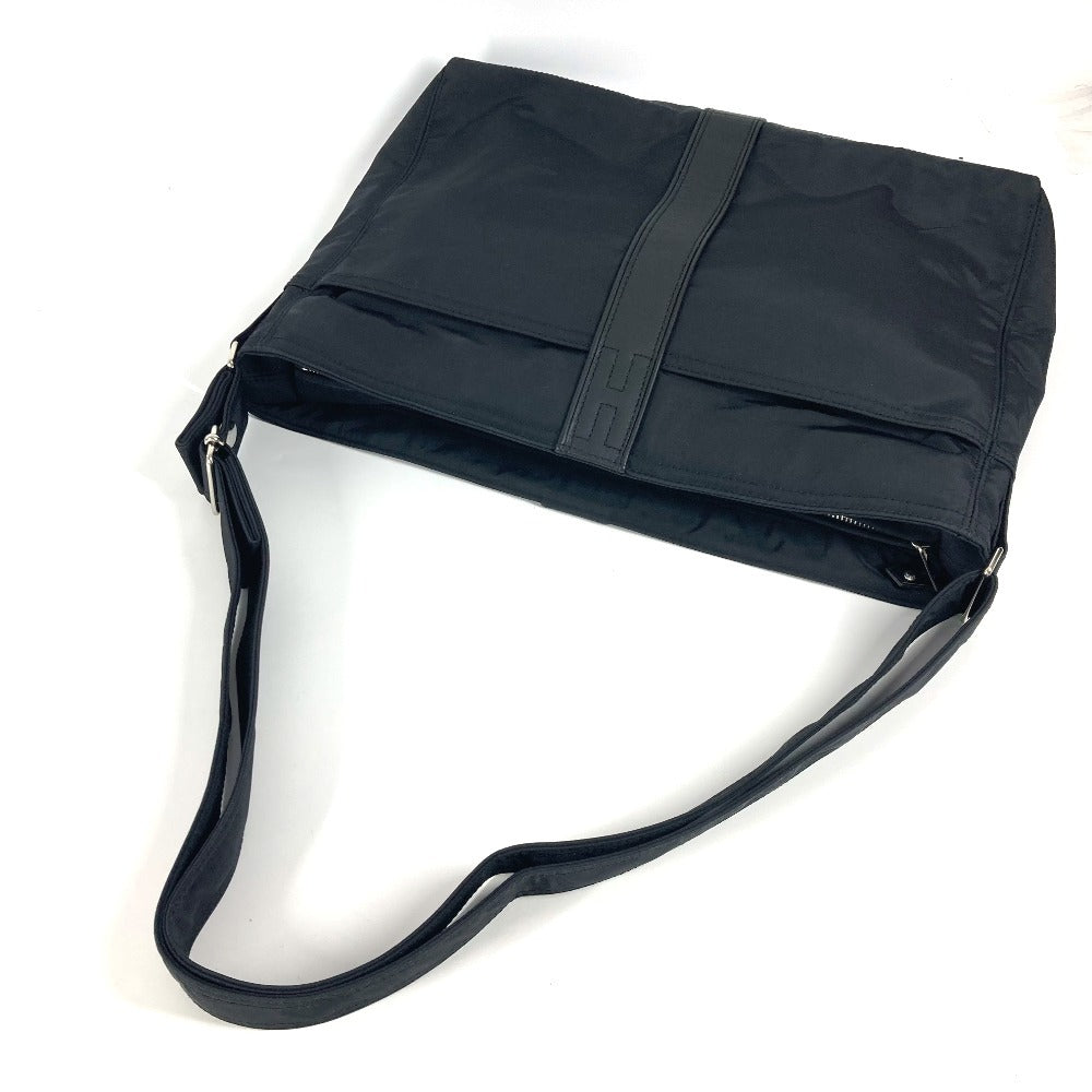 HERMES アカプルコ バサスMM カバン 斜め掛け ショルダーバッグ ナイロン ユニセックス ブラック - brandshop-reference