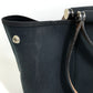 HERMES Cabag Elan PM 2-Way Handbag, Shoulder Bag, Tote Bag, Toile Officier/Leather, Black, Women's
