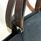 HERMES Cabag Elan PM 2-Way Handbag, Shoulder Bag, Tote Bag, Toile Officier/Leather, Black, Women's