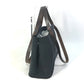 HERMES Cabag Elan PM 2-Way Handbag, Shoulder Bag, Tote Bag, Toile Officier/Leather, Black, Women's