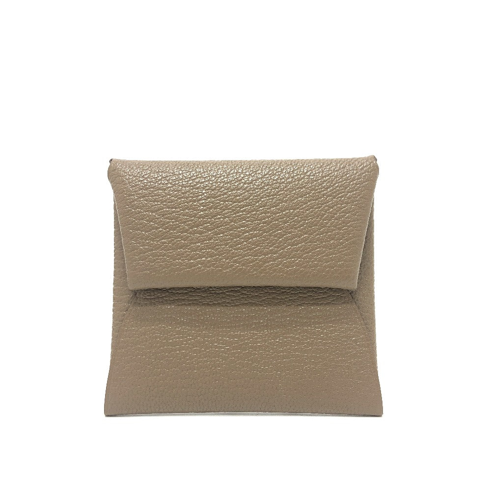 HERMES バスティア 小銭入れ 財布 ウォレット コインケース シェーブル レディース エトゥープ ベージュ - brandshop-reference
