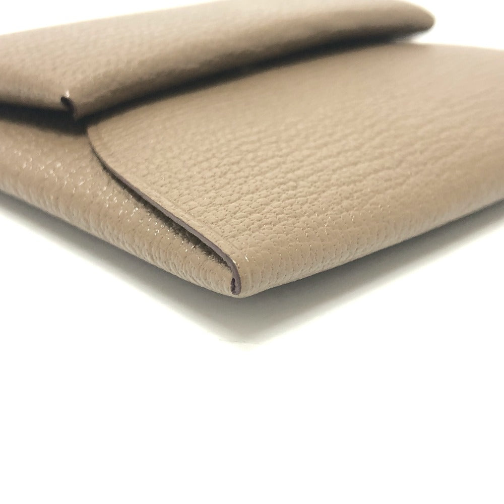 HERMES バスティア 小銭入れ 財布 ウォレット コインケース シェーブル レディース エトゥープ ベージュ - brandshop-reference