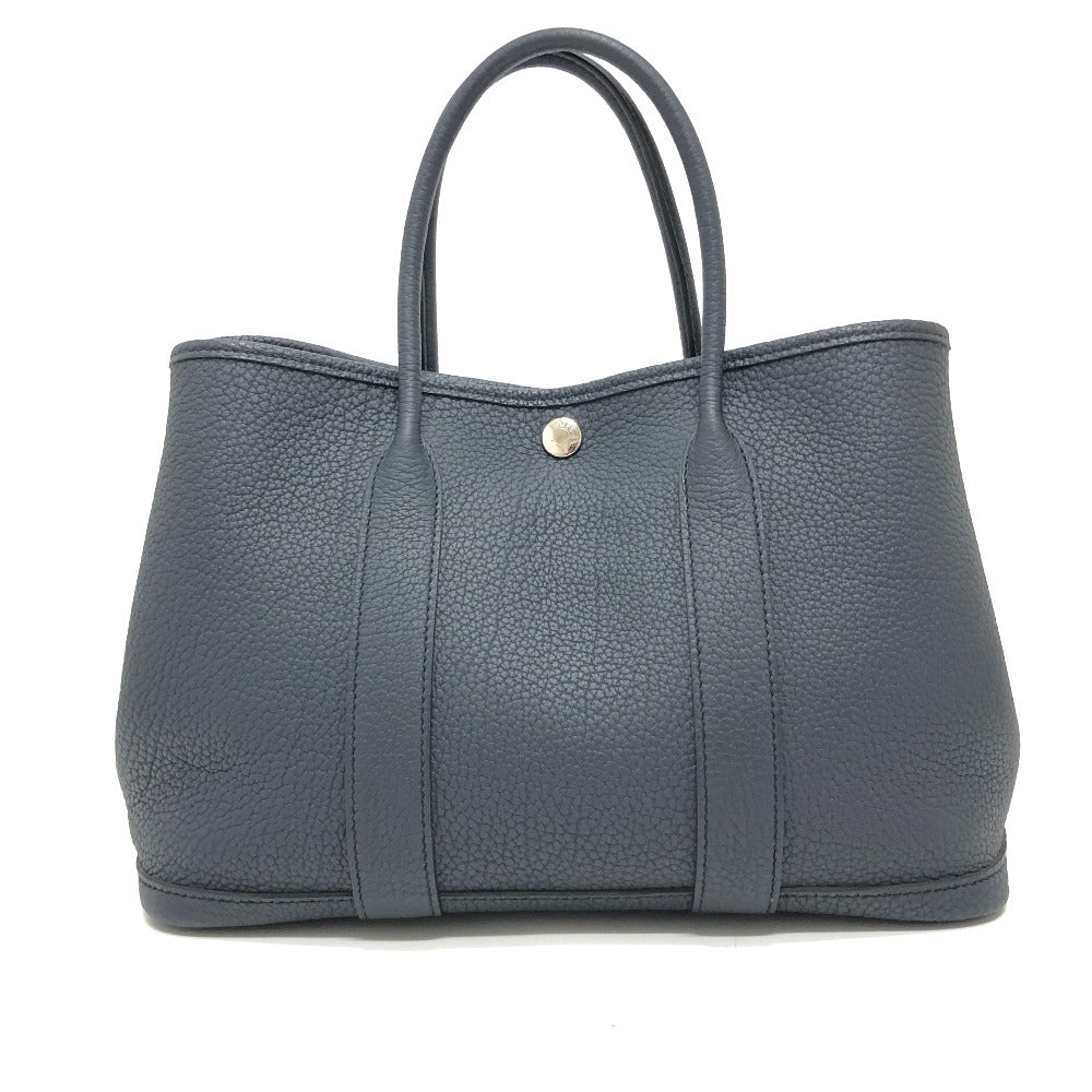 HERMES ガーデンパーティTPM ネゴンダ ハンドバック カバン バック ハンドバッグ レザー レディース ブラック - brandshop-reference