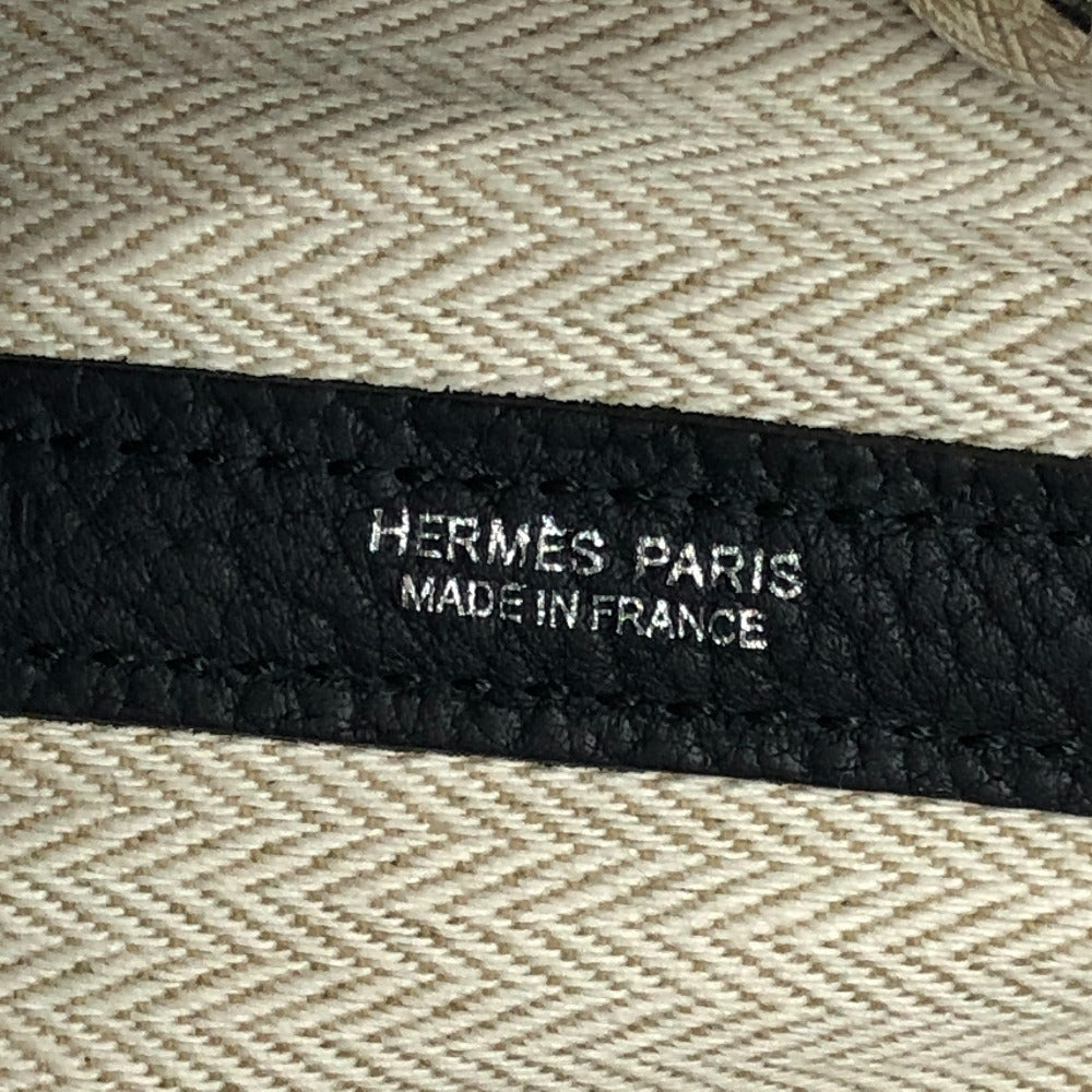 HERMES ガーデンパーティTPM ネゴンダ ハンドバック カバン バック ハンドバッグ レザー レディース ブラック - brandshop-reference