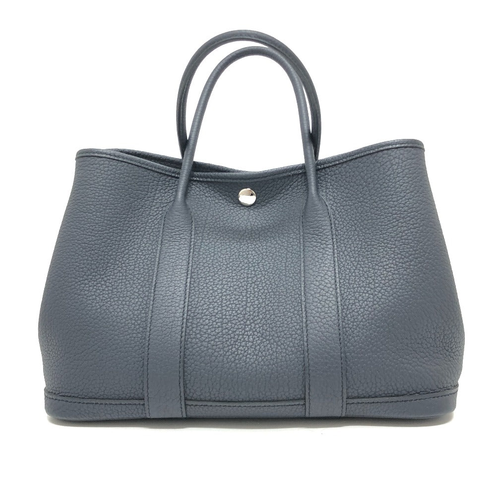 HERMES ガーデンパーティTPM ネゴンダ ハンドバック カバン バック ハンドバッグ レザー レディース ブラック - brandshop-reference