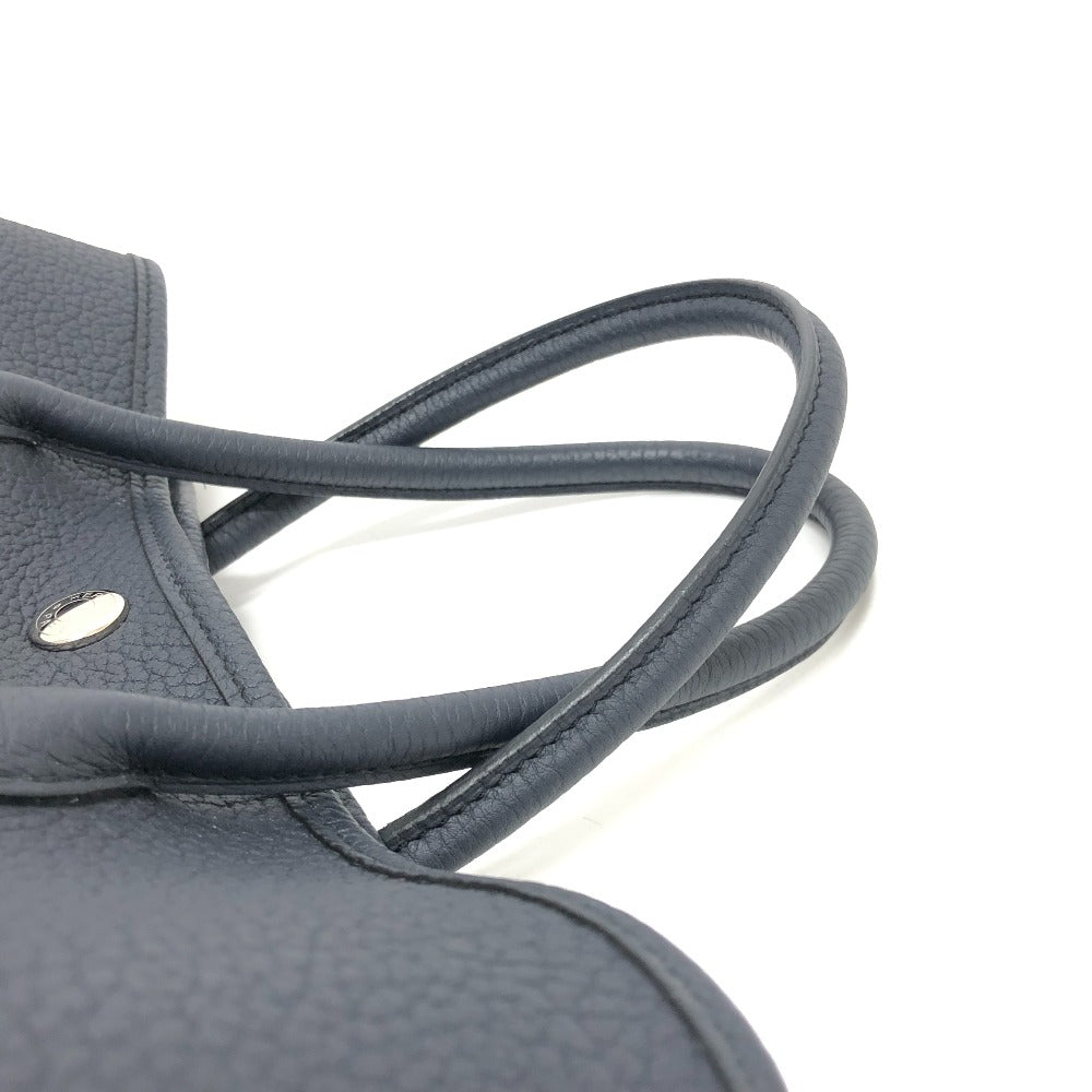 HERMES ガーデンパーティTPM ネゴンダ ハンドバック カバン バック ハンドバッグ レザー レディース ブラック - brandshop-reference