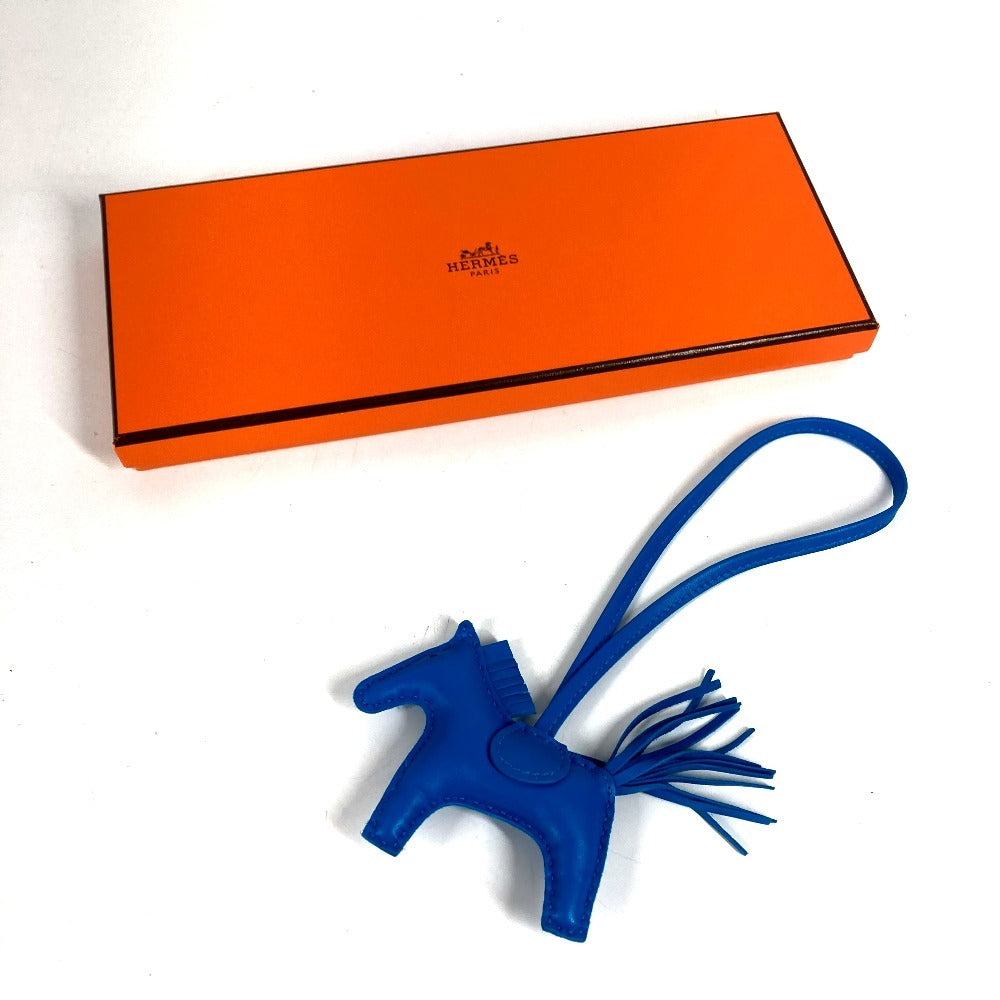 HERMES 馬 シュバル ロデオ PM ロデオPM バッグチャーム キーホルダー チャーム アニョーミロ ユニセックス ブルーザンジバル ブルー