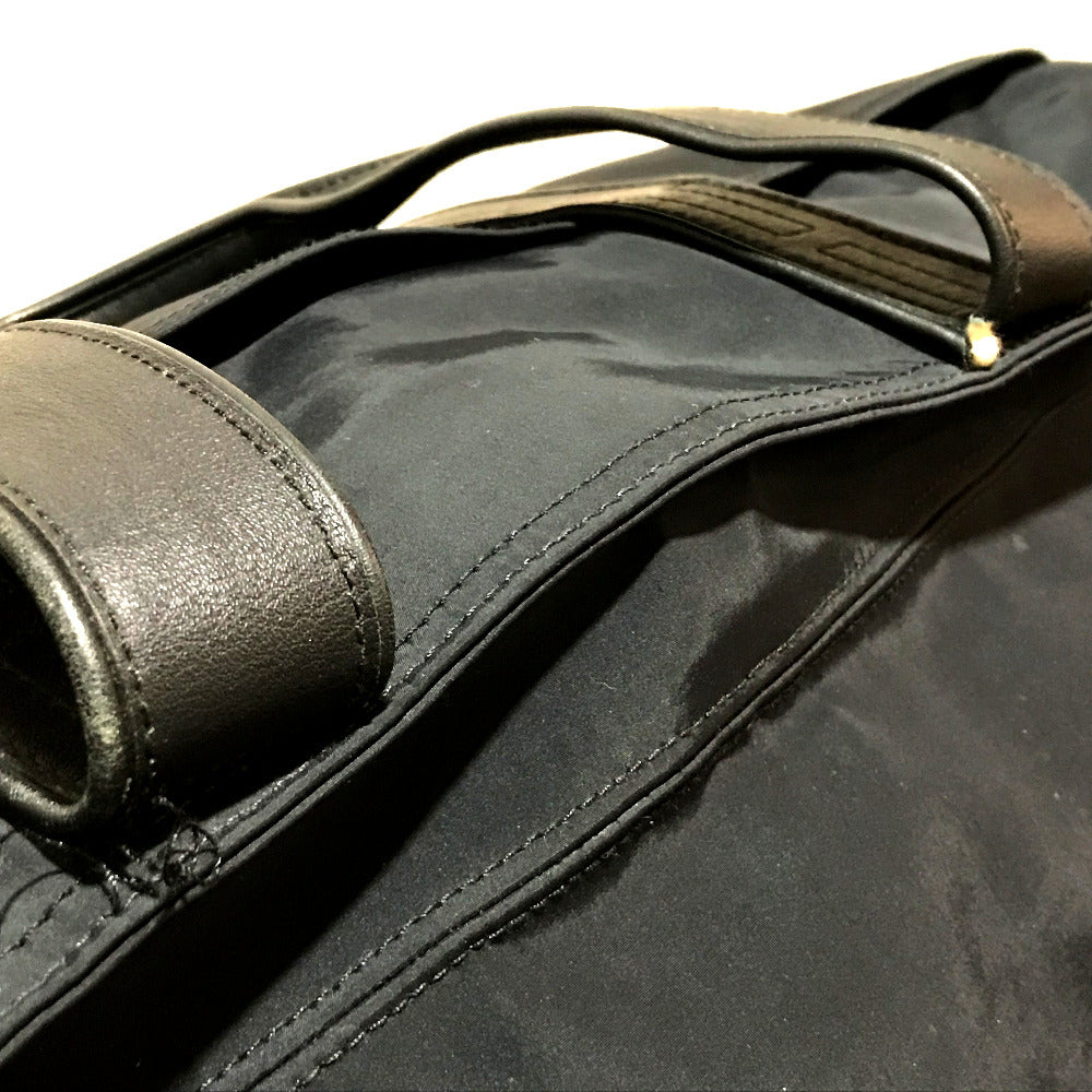 HERMES 2WAY アカプルコ カバン メンズ レディース キャリーバッグ ナイロン/レザー ユニセックス ブラック