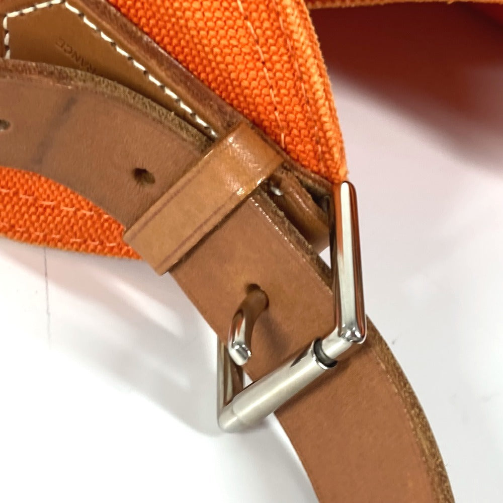 HERMES マルワリGM 肩掛け ショルダーバッグ キャンバス レディース オレンジ - brandshop-reference