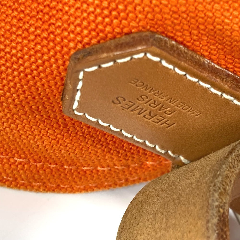 HERMES マルワリGM 肩掛け ショルダーバッグ キャンバス レディース オレンジ - brandshop-reference