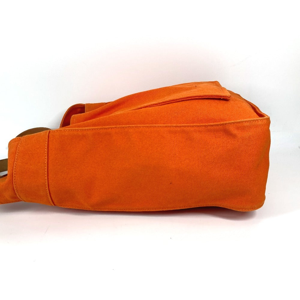 HERMES マルワリGM 肩掛け ショルダーバッグ キャンバス レディース オレンジ - brandshop-reference