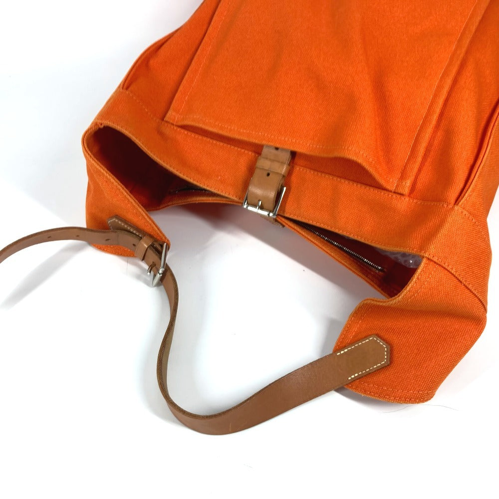 HERMES マルワリGM 肩掛け ショルダーバッグ キャンバス レディース オレンジ - brandshop-reference