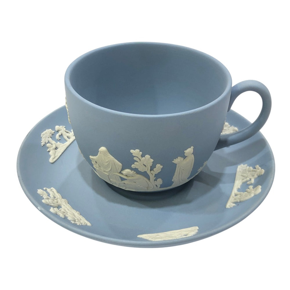 WEDGWOOD ジャスパー 食器 カップ＆ソーサー ティーカップ 陶器 ユニセックス ブルー