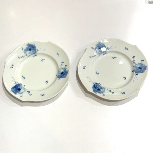 Meissen Floral Plate Set of 2, Ceramic, Unisex, White