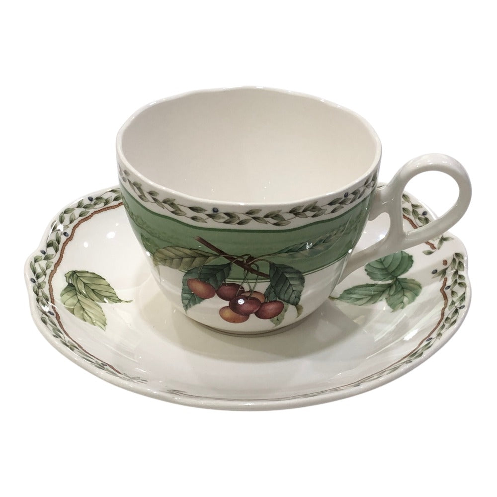NORITAKE フルーツ ロイヤルオーチャード 食器 カップ＆ソーサー プリマチャイナ ティーカップ 陶器 ユニセックス ホワイト