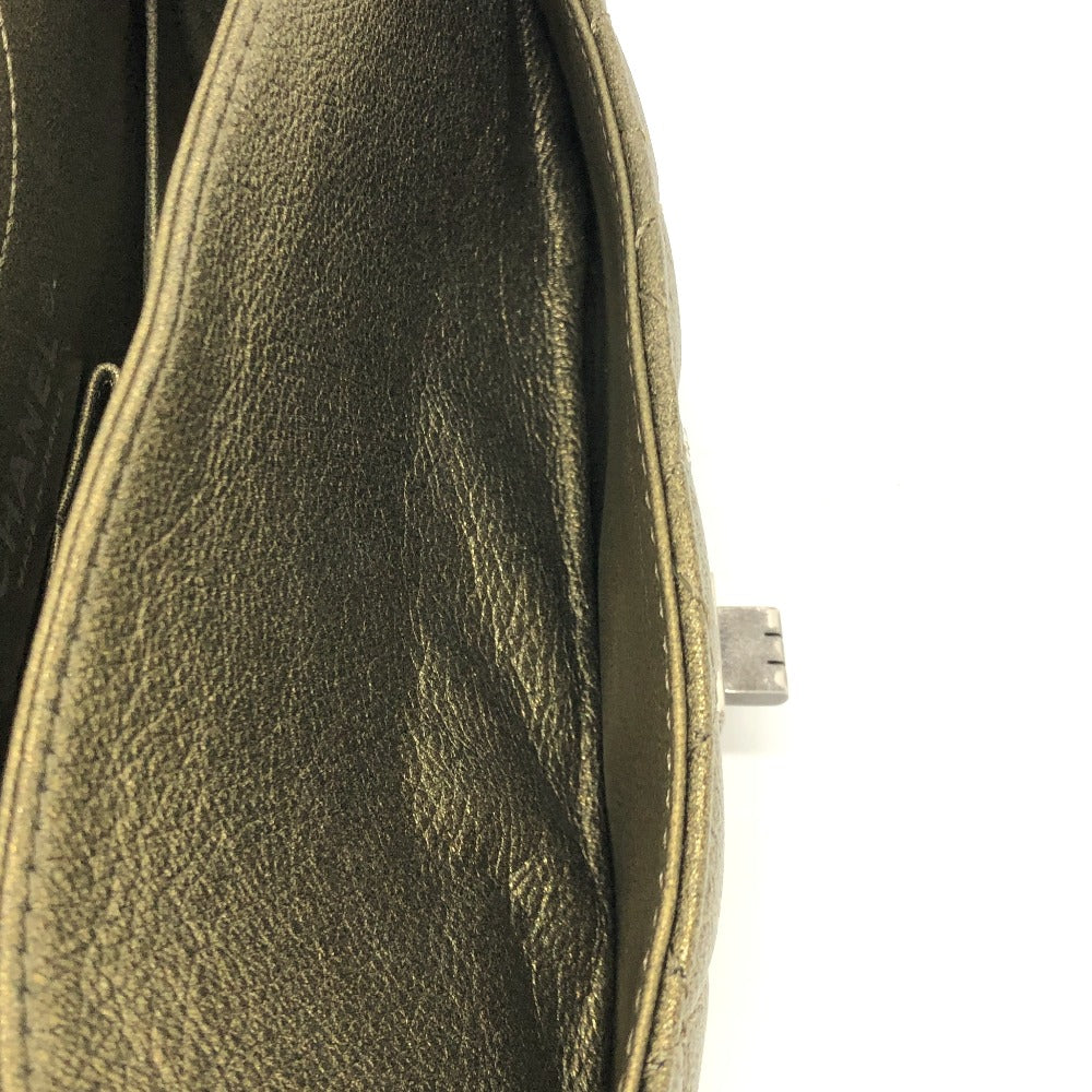 CHANEL Matelasse 2.55 Hardware Quilted Matelasse25 Matelasse 25 Shoulder bag Double Chain Shoulder bag Bag Crossbody bag Shoulder Bag Calfskin BronzeGold Gold/SilverHardware Used