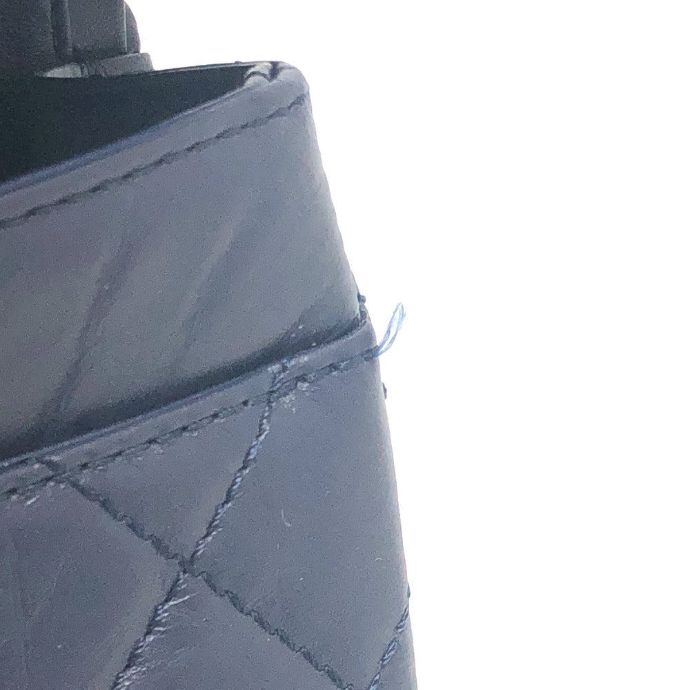 CHANEL マトラッセ ダブルフラップ 2.55 カバン 肩掛けバッグ 斜め掛けバッグ ショルダーバッグ レザー レディース ネイビー - brandshop-reference