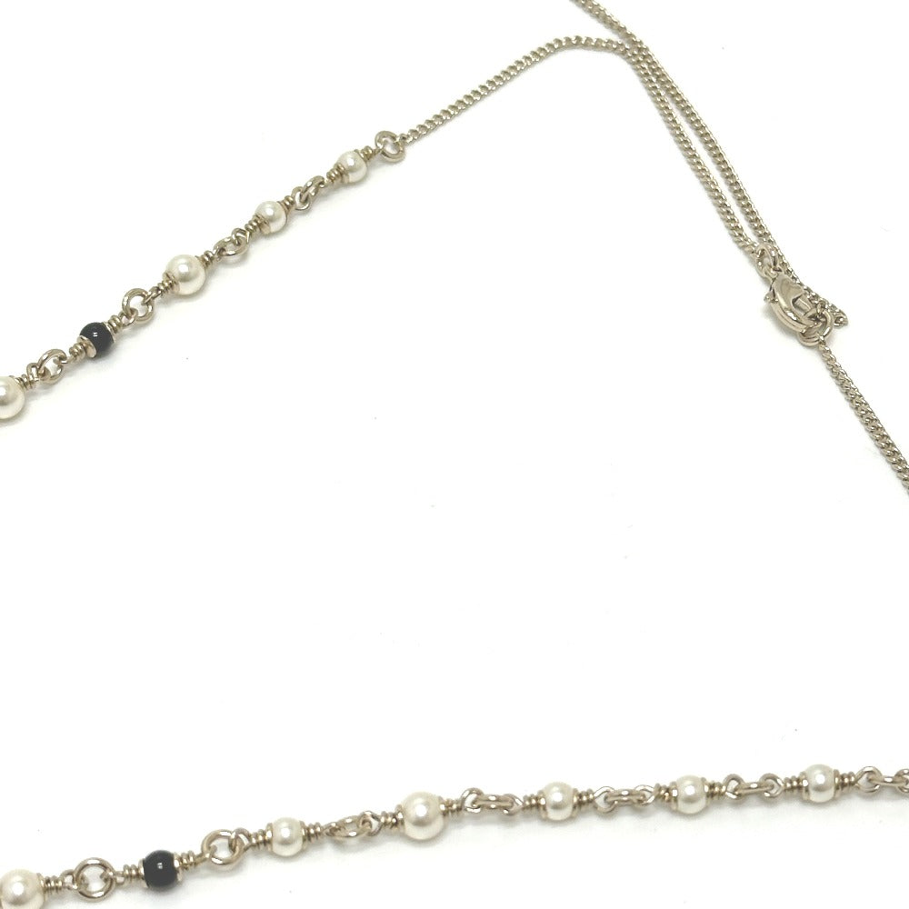 CHANEL G26 バンビ フェイクパール ネックレス メタル レディース ゴールド