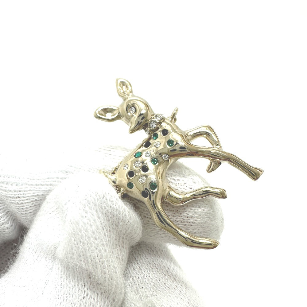 CHANEL G26 バンビ フェイクパール ネックレス メタル レディース ゴールド