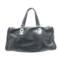 CHANEL Chocolate bar Mini Boston Bag, Handbag ボストンバック カバン バック Duffle Bag Soft Caviar Leather Black/SilverHardware Used