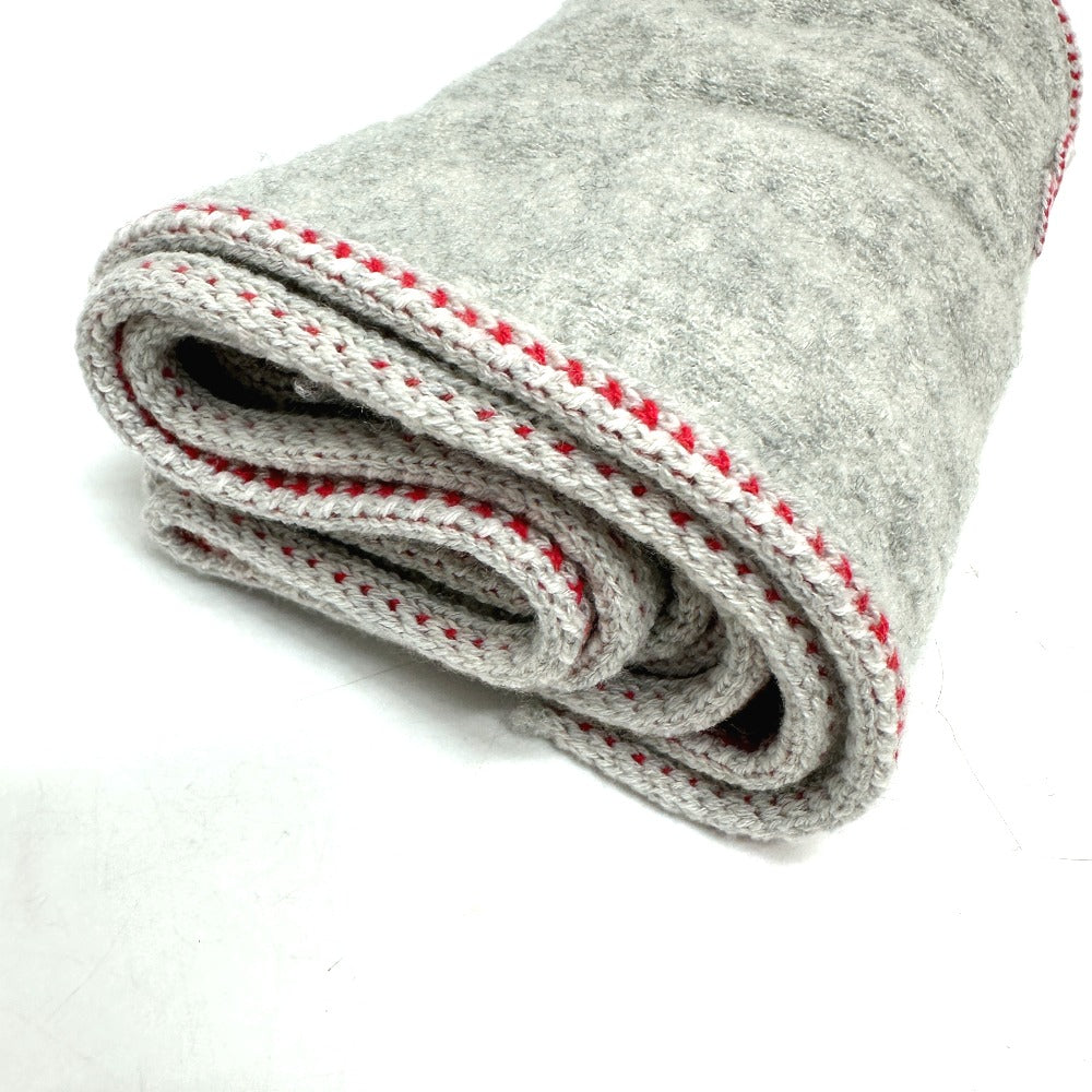 CHANEL 2024 Coco Mark Apparel Scarf, Cashmere, Women's, Gray
