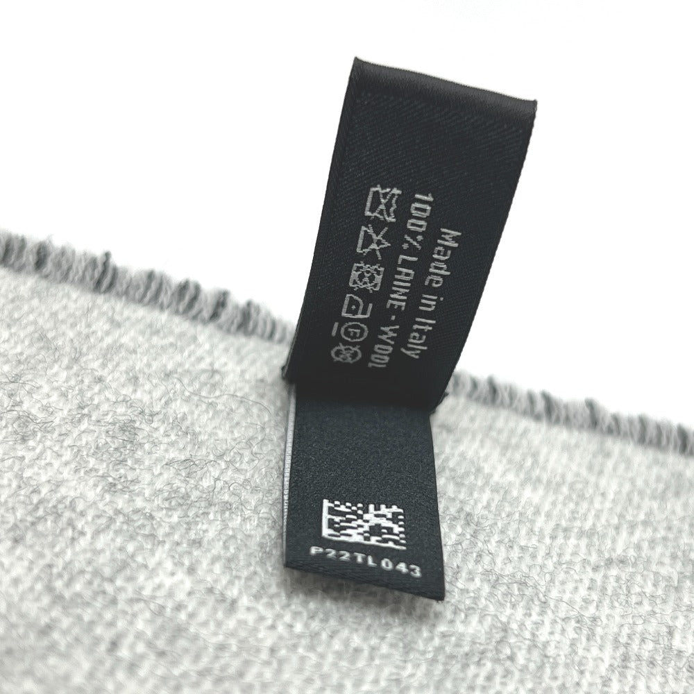 CHANEL ココマーク バイカラー アパレル小物 マフラー ウール レディース ブラック