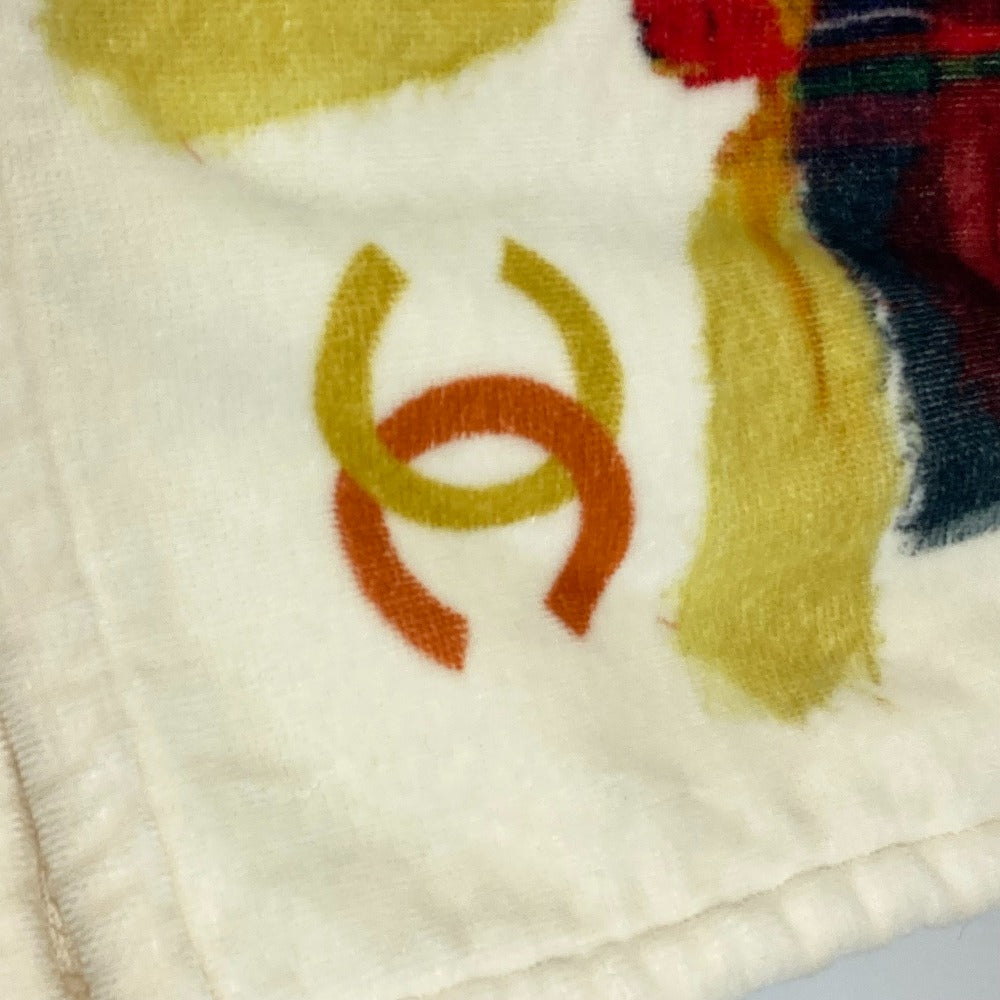 CHANEL 16C 総柄 バスタオル インテリア ひざかけ ブランケット ビーチタオル タオル コットン レディース マルチカラー - brandshop-reference