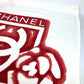CHANEL バスタオル インテリア ひざかけ ブランケット CC ココマーク ロゴ バイカラー ビーチタオル タオル コットン ユニセックス レッド - brandshop-reference