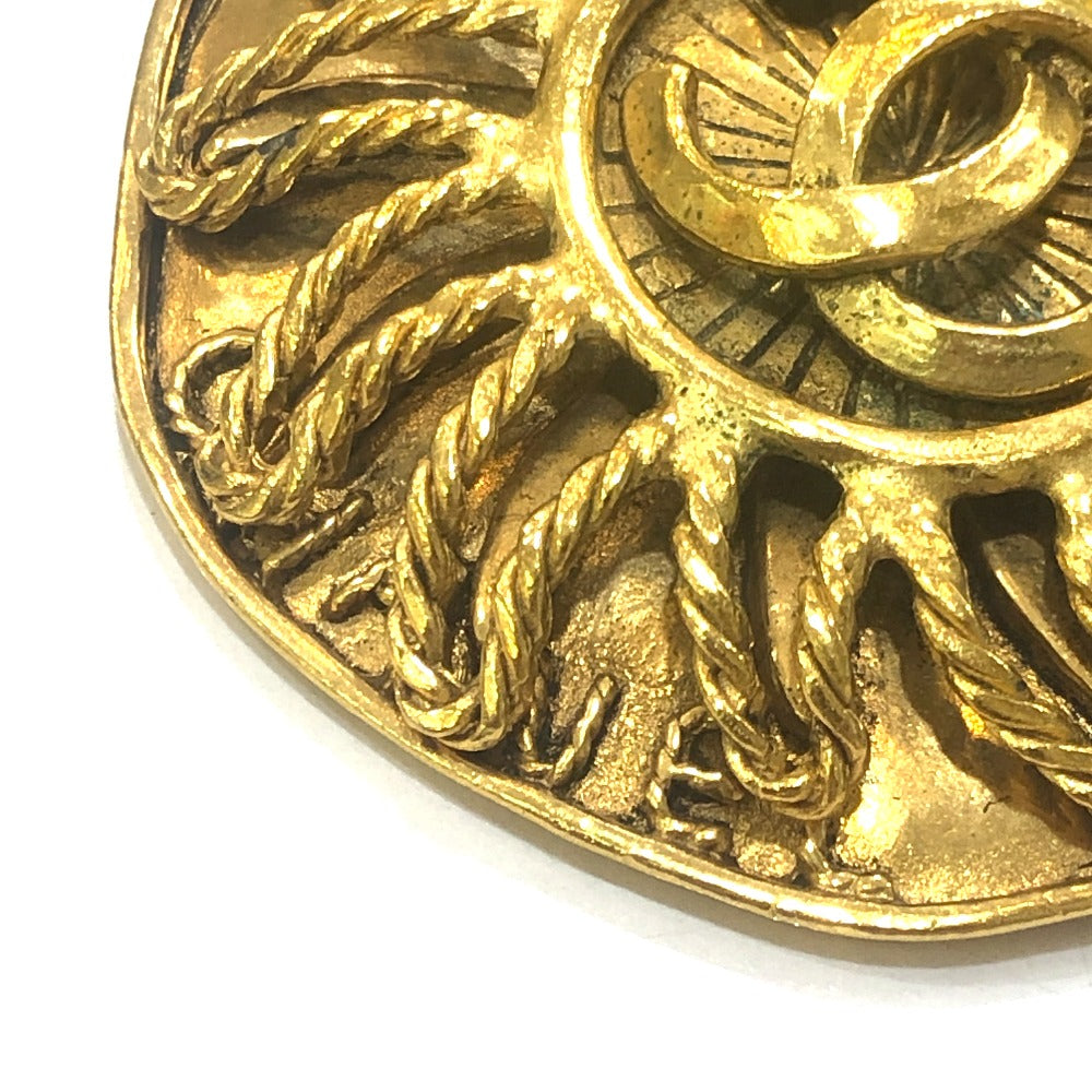 CHANEL 94A ココマーク 太陽モチーフ チェーン ヴィンテージ ネックレス GP レディース ゴールド