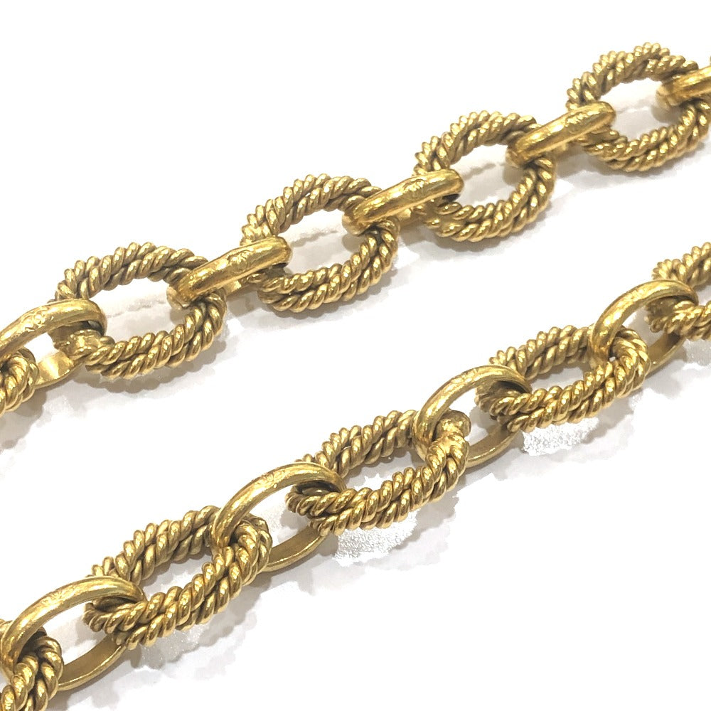 CHANEL 94A ココマーク 太陽モチーフ チェーン ヴィンテージ ネックレス GP レディース ゴールド