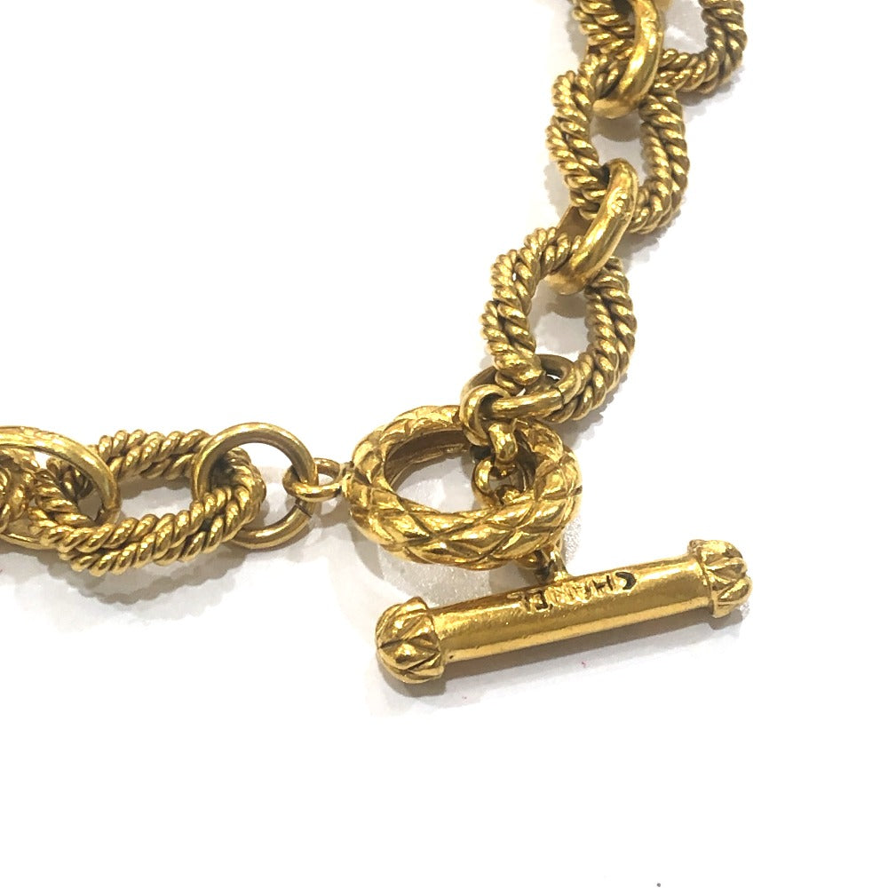 CHANEL 94A ココマーク 太陽モチーフ チェーン ヴィンテージ ネックレス GP レディース ゴールド