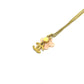 CHANEL 05A Coco Mark Flower Camellia Chain Necklace in Gold