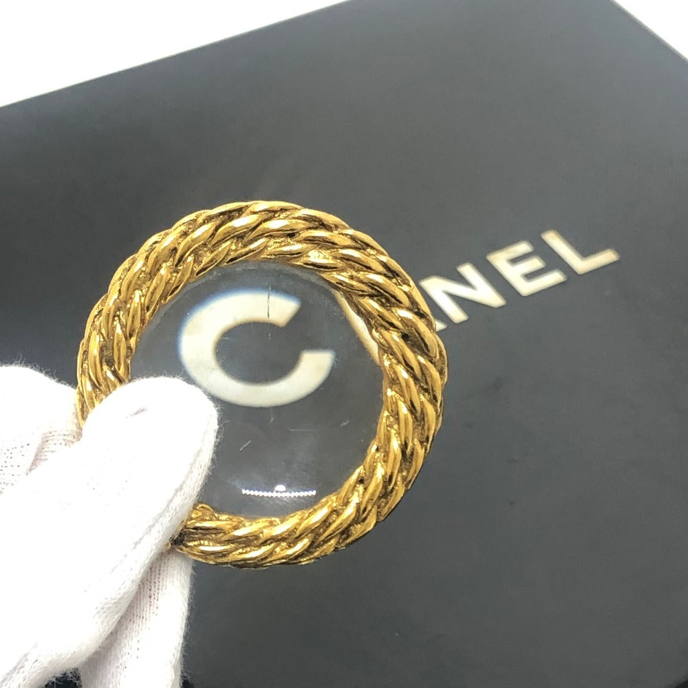 CHANEL ヴィンテージ ルーペ チェーン アクセサリー チャーム付き チェーン ネックレス メタル レディース ゴールド