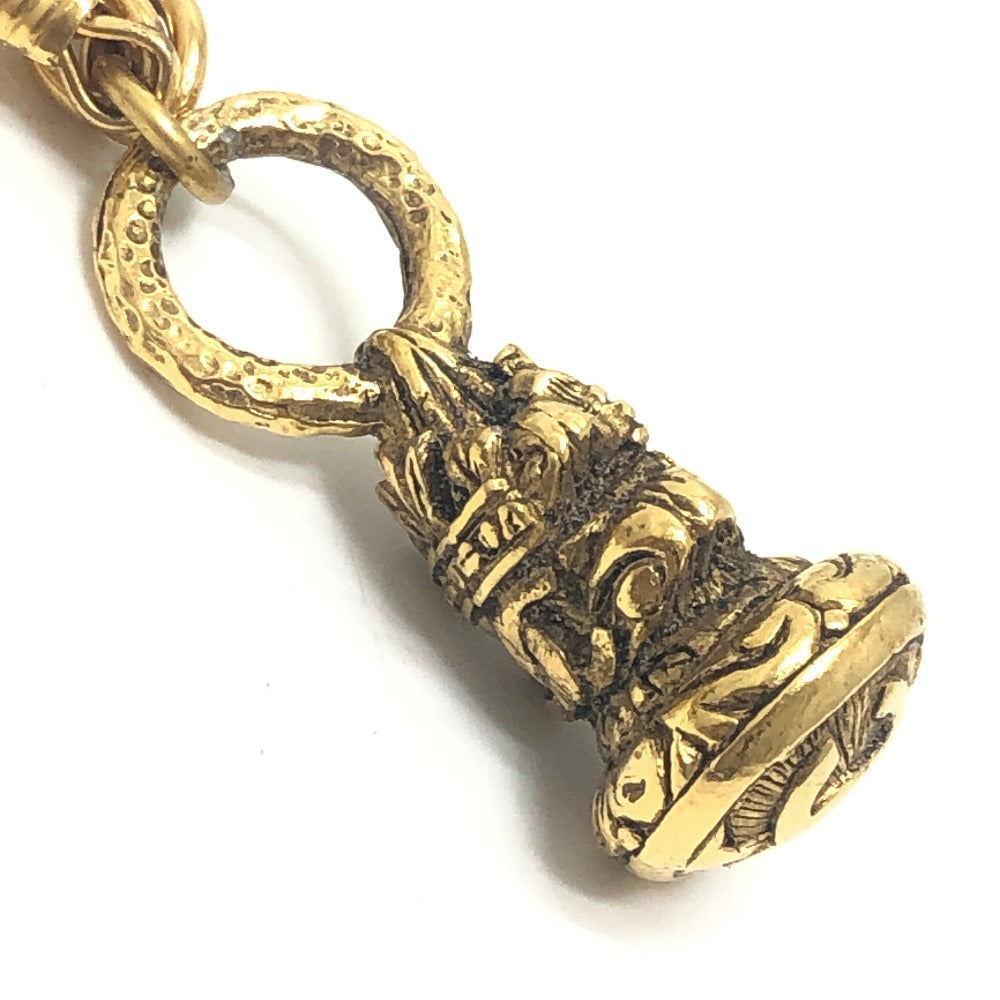 CHANEL ヴィンテージ ルーペ チェーン アクセサリー チャーム付き チェーン ネックレス メタル レディース ゴールド