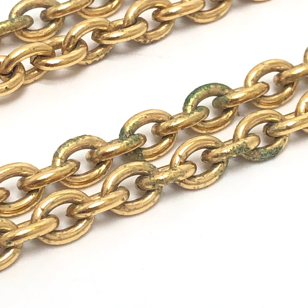 CHANEL ヴィンテージ ルーペ チェーン アクセサリー チャーム付き チェーン ネックレス メタル レディース ゴールド