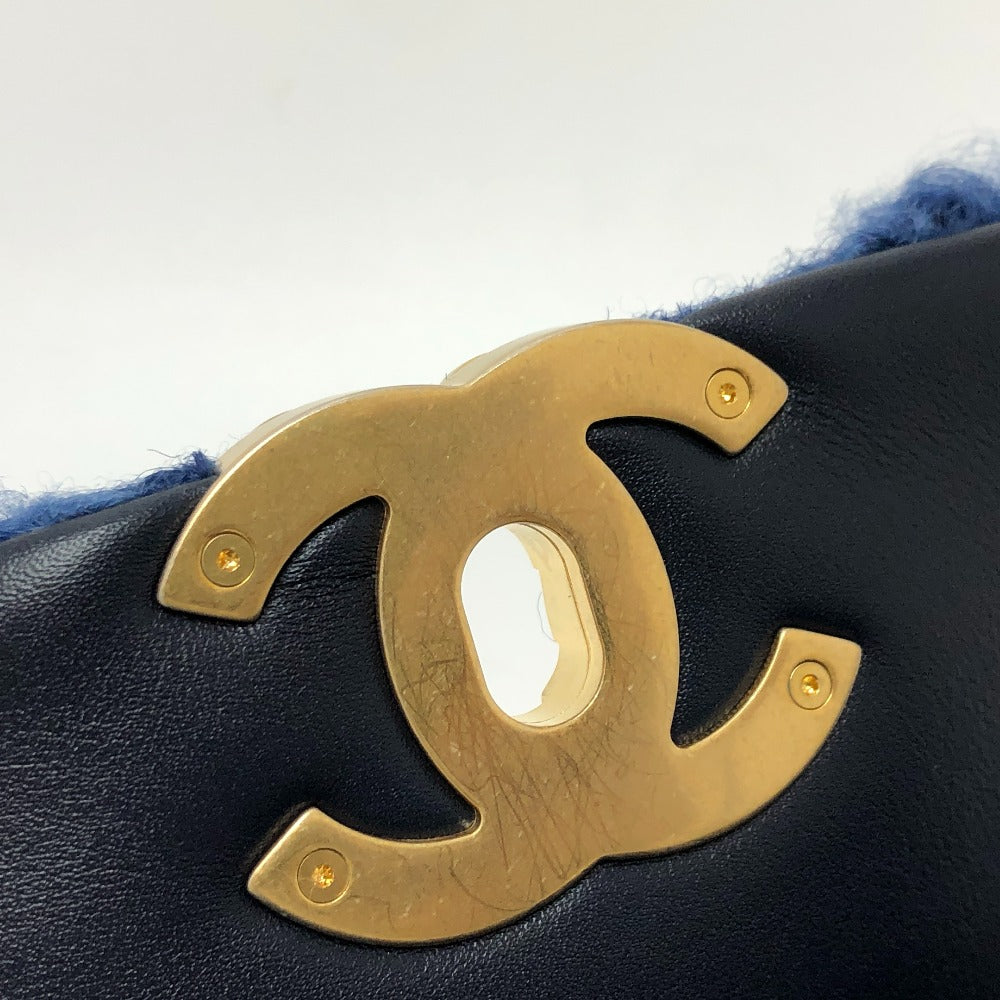 CHANEL ムートン マトラッセ CHANEL19 2トーンチェーン 2WAYバッグ カバン バッグ ショルダーバッグ ハンドバック 斜め掛け ショルダーバッグ ムートン レディース ブルー - brandshop-reference