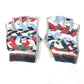 CHANEL 16S CC Coco Mark Airline Fingerless Leather Gloves, Women's, Silver