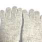 CHANEL CC Coco Mark Gloves, Cashmere, Women's, Beige