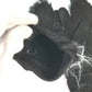 CHANEL Mitten-style CC Coco Mark Fur Nubuck Gloves for Women in Black