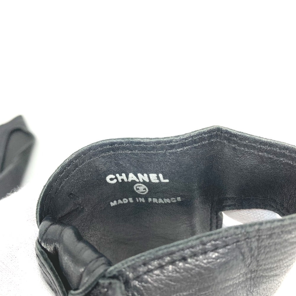 CHANEL CC ココマーク リボン りぼん 手袋 フィンガーレス グローブ レザー レディース - brandshop-reference