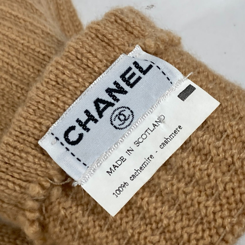 CHANEL CC ココマーク ロンググローブ 手袋 カシミヤ レディース ベージュ