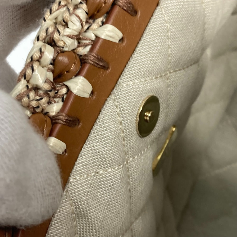 CHANEL CC トートバッグ ココマーク チェーンカゴバッグ スモール チェーンバッグ カバン 肩掛け ショルダーバッグ レザー レディース ブラウン - brandshop-reference