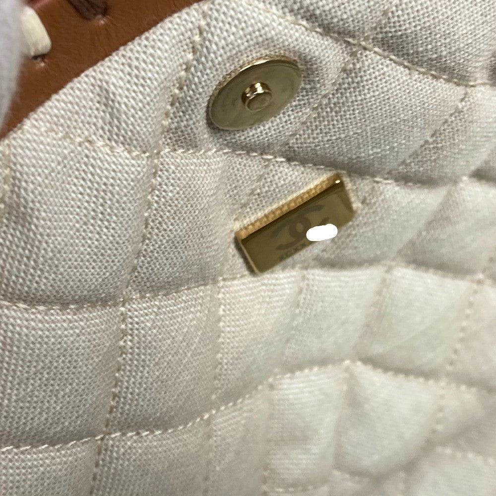 CHANEL CC トートバッグ ココマーク チェーンカゴバッグ スモール チェーンバッグ カバン 肩掛け ショルダーバッグ レザー レディース ブラウン - brandshop-reference