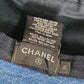 CHANEL 総柄ロゴ デニムクラッシャーハット バケットハット 22S ハット デニム レディース ブルー