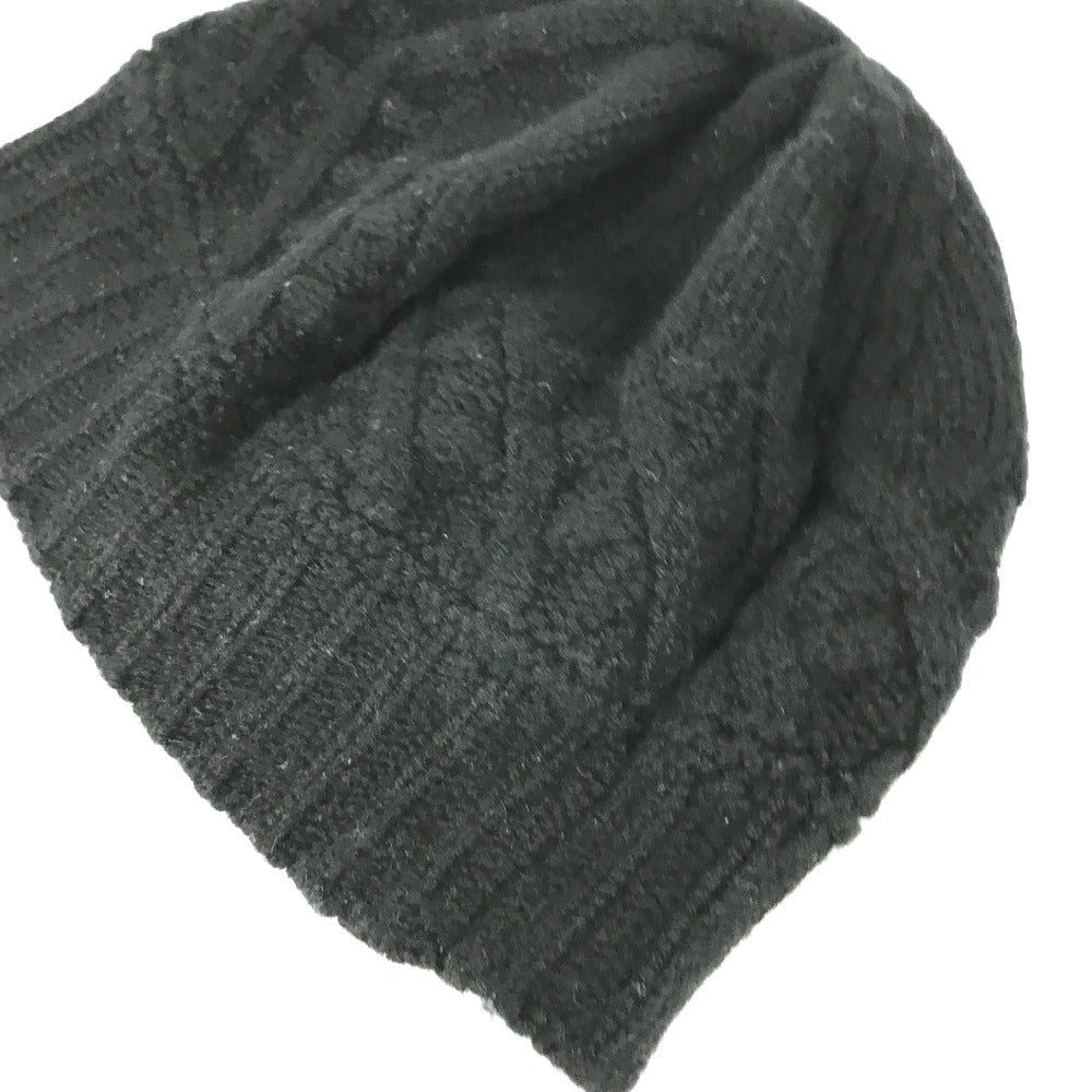 CHANEL No. 5 Logo Beanie Hat, Knit Cap, Cashmere, Women's, Black