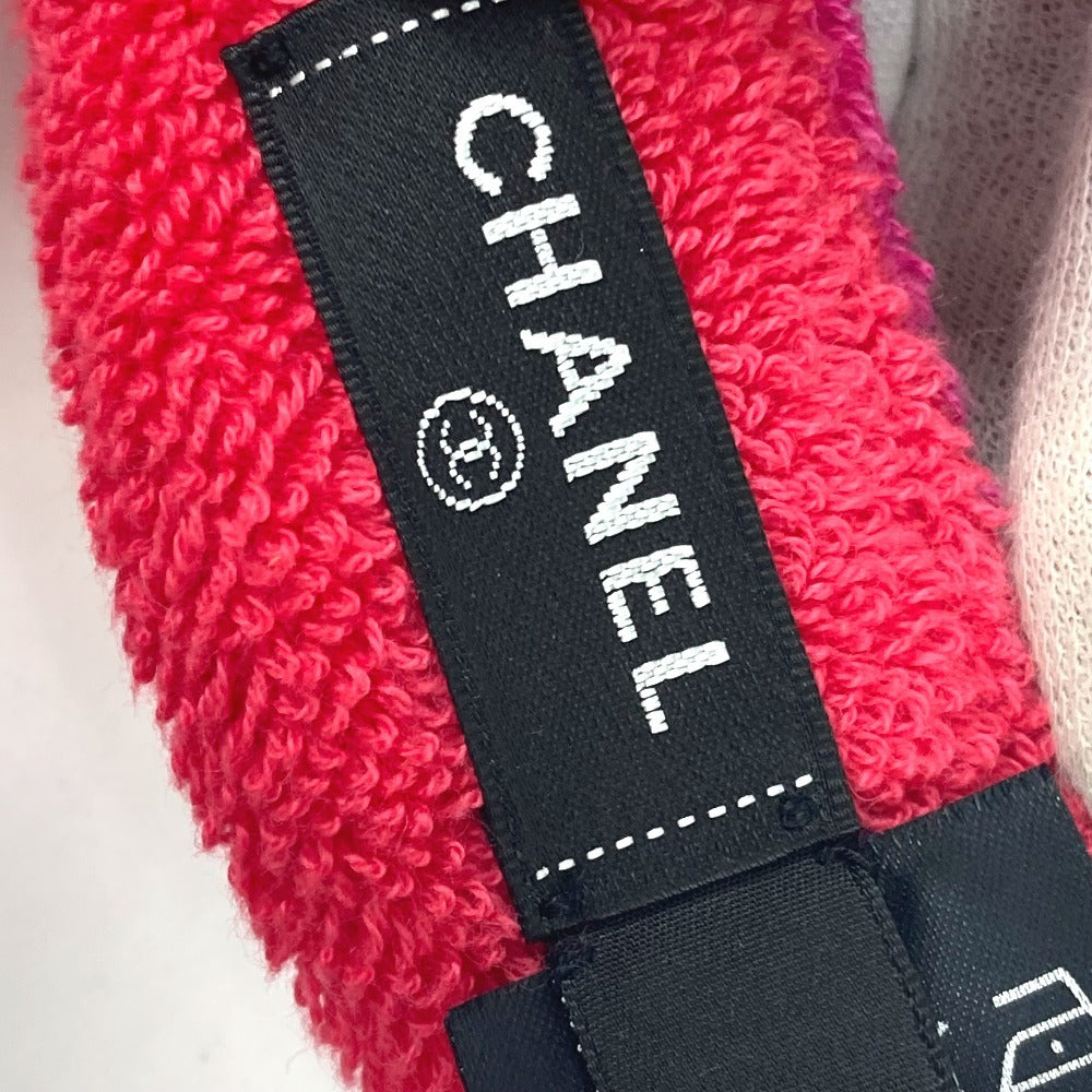 CHANEL 20C ロゴ 帽子 パイル バイザー サンバイザー コットン レディース ピンク - brandshop-reference