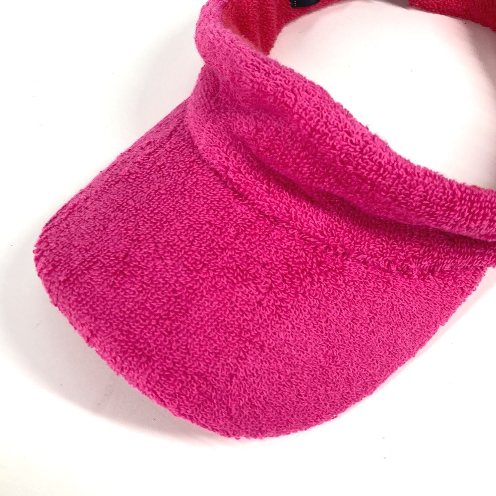 CHANEL 20C ロゴ 帽子 パイル バイザー サンバイザー コットン レディース ピンク - brandshop-reference